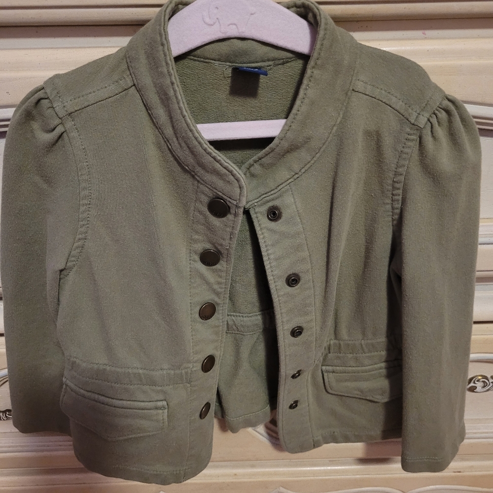 Baby Gap Toddler Girls 2T Green Jacket EUC